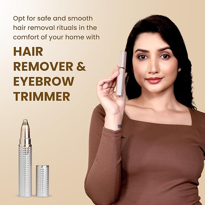 Painless 3-in-1 Rechargeable Facial Hair Remover for Women